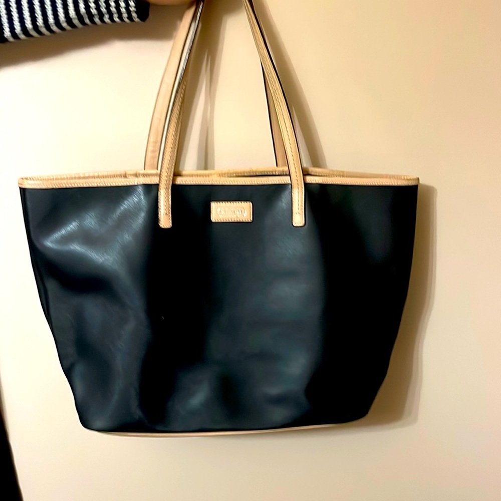 Coach Black and Tan Tote Bag